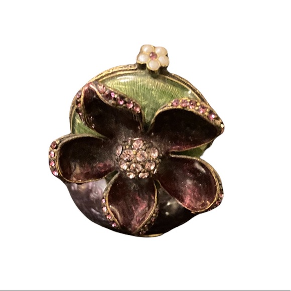 Jay Strongwater Flower Trinket Box - Picture 7 of 13